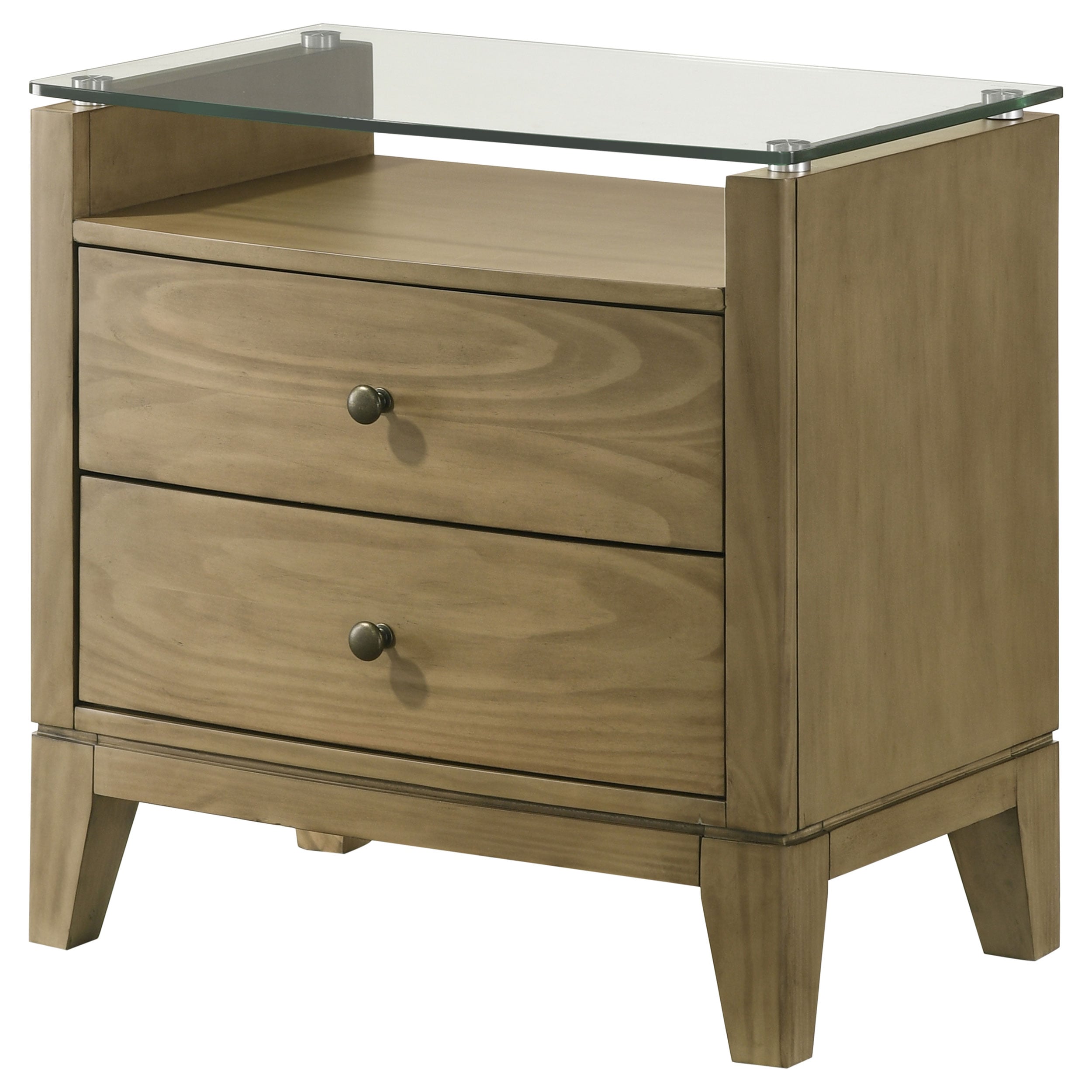 Coaster Granada Granada Glass Top Nightstand