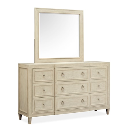 Dresser &amp; Mirror Set