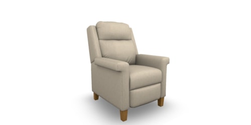Transitional High Leg Power Recliner with Power Tilt Headrest
