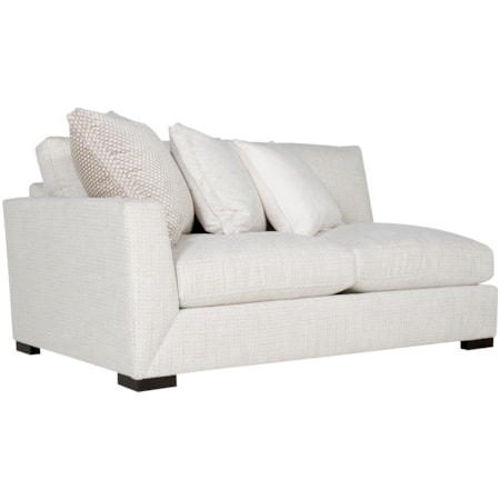Nicolette Fabric Left Arm Loveseat