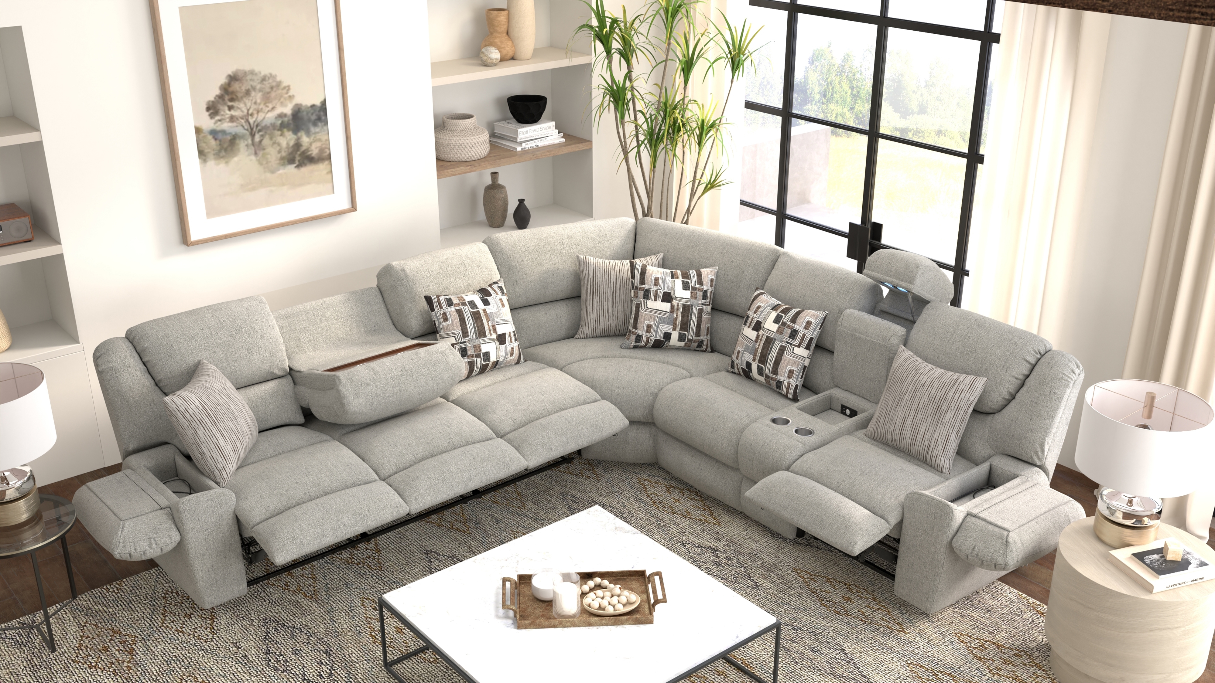 Catnapper Quinn 3-Piece Reclining Sectional Sofa