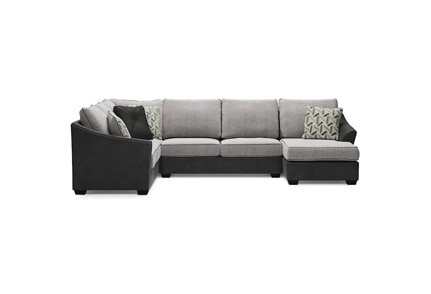 Bilgray Sectional with Right Chaise by Signature Design by Ashley at Zak's Home Outlet