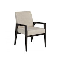 Contemporary Latham Upholstered Dining Arm Chair