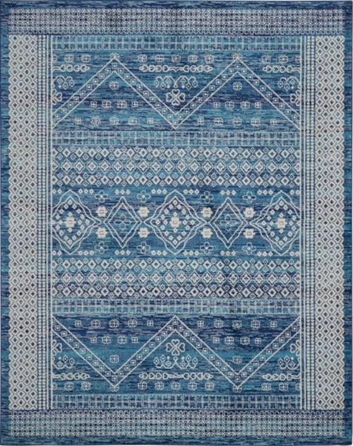 8' x  10' Navy Blue Rectangle Rug