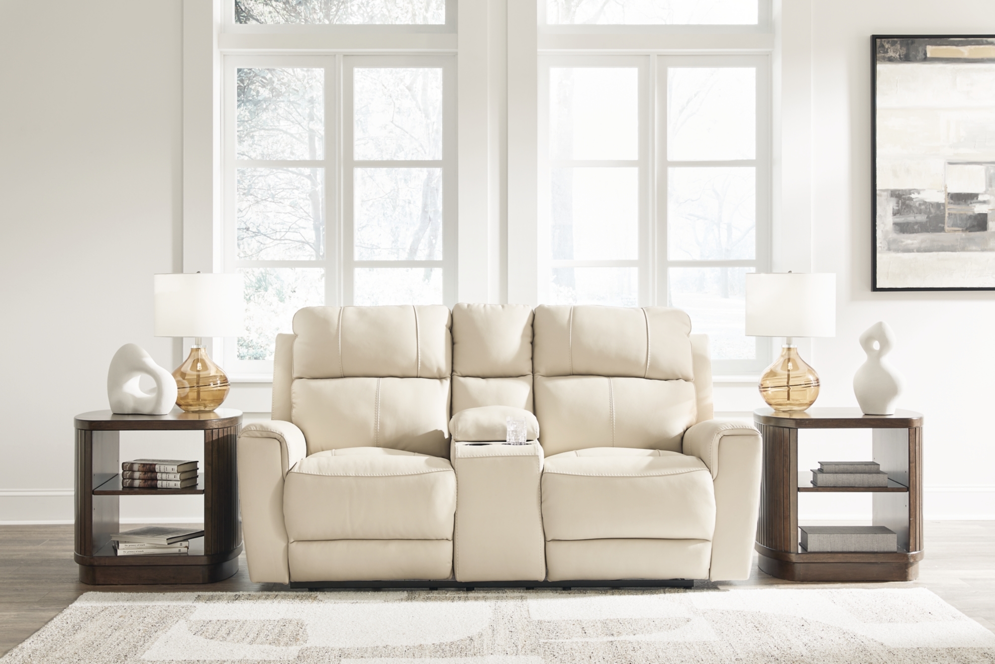 Dbl Rec Pwr Loveseat W/ Console