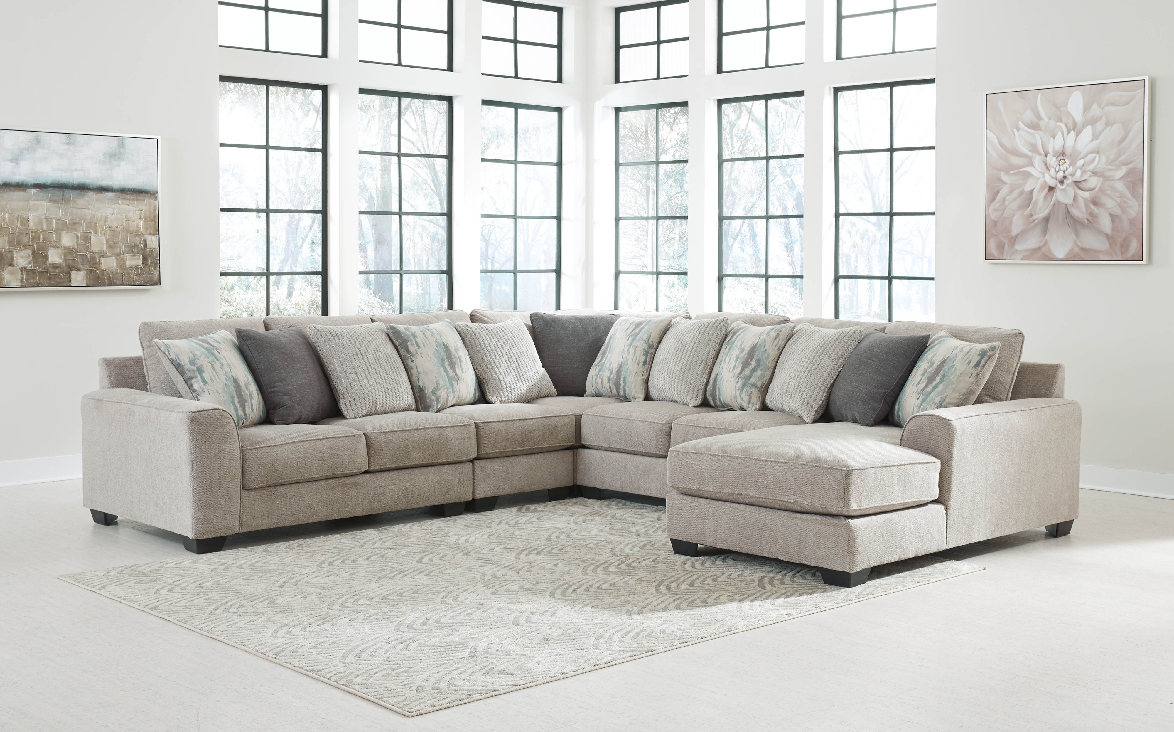 5-Piece Sectional With Chaise