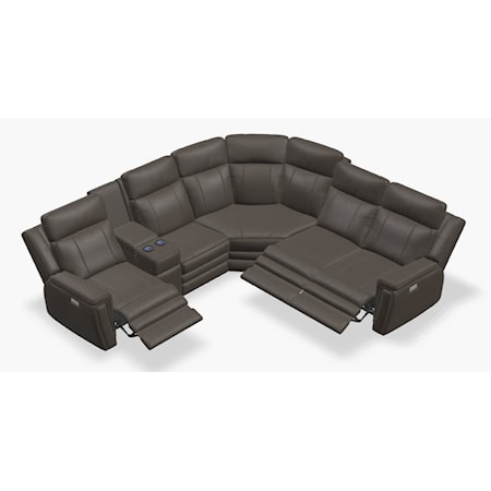 Asher 5-Seat Corner Curve Sectional