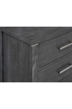 New Classic Odessa Transitional 6-Drawer Dresser w/Chrome Handles