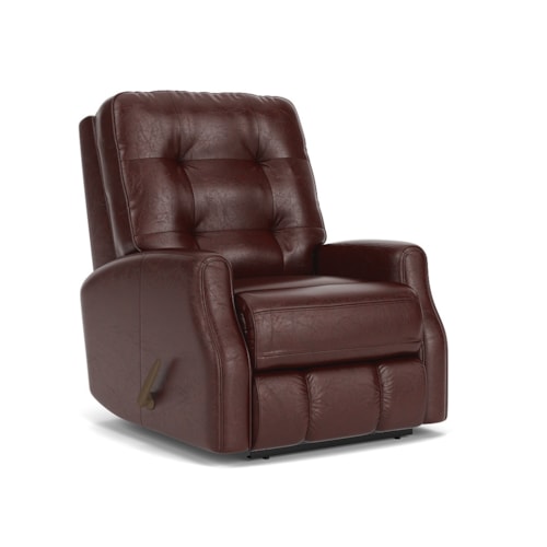 Button Tufted Manual Recliner