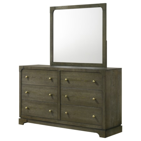 Gran Park 6-drawer Dresser and Mirror