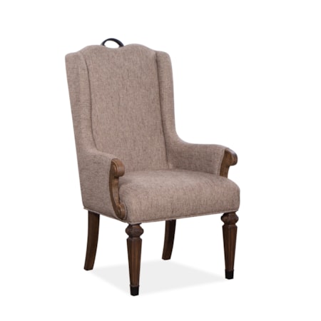 Upholstered Host Arm Chair