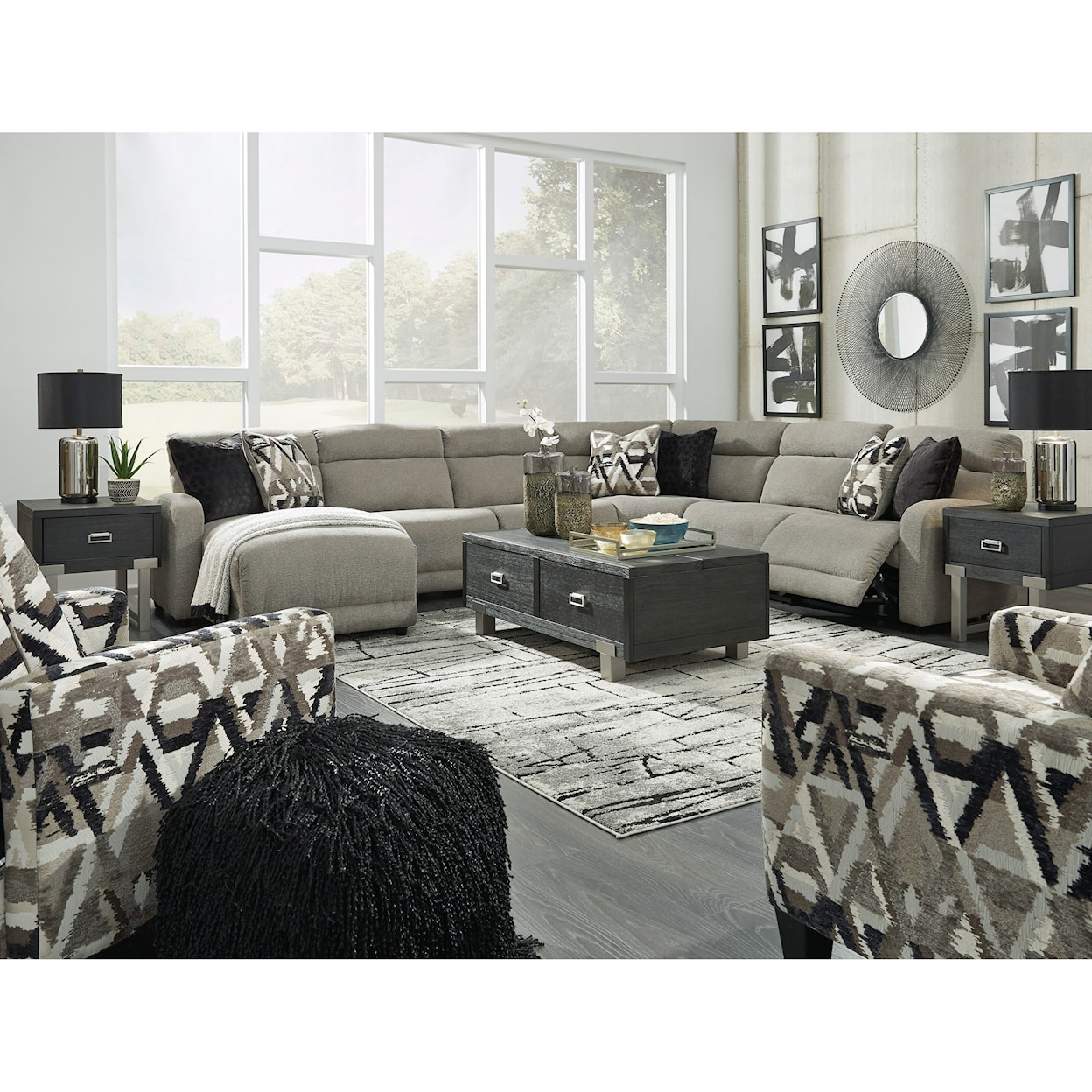 Signature Design by Ashley Colleyville Power Reclining Sectional