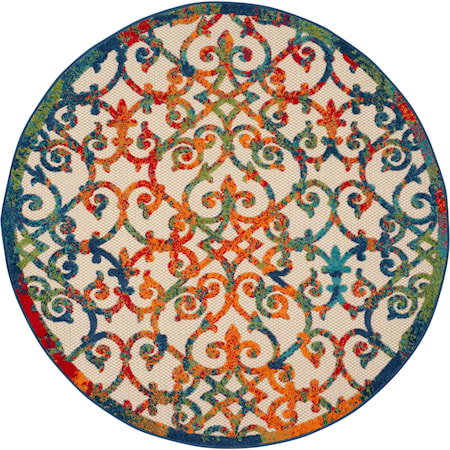 5'3" Round  Rug