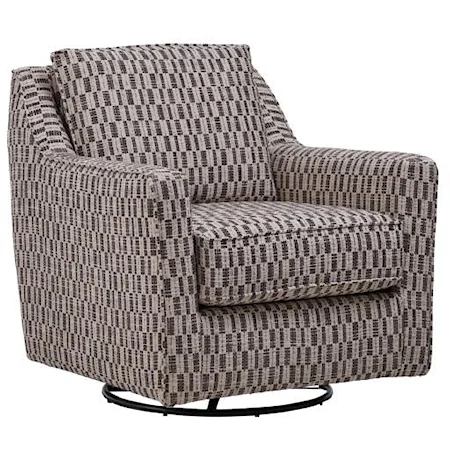 Swivel Glider with Sloping Arms