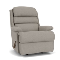 Casual Recliner with Channel-Tufted Back Cushion