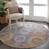 Nourison Ankara Global 4' Round  Rug