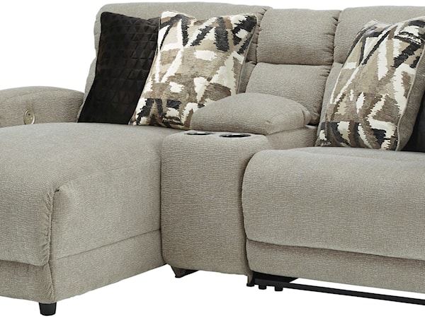 3-Piece Pwr Reclining Sectional with Chaise