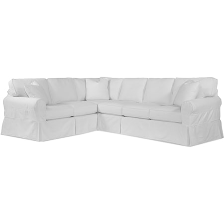 Bedford Two-Piece Slipcover Sectional