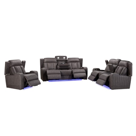 3-Piece Power Reclining Living Room Set