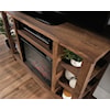 Sauder Misc Entertainment Fireplace TV Stand Credenza