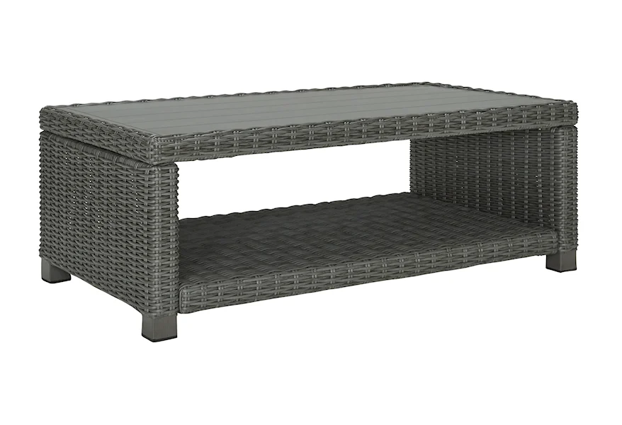 Elite Park Outdoor Coffee Table by Signature Design by Ashley at Esprit Decor Home Furnishings