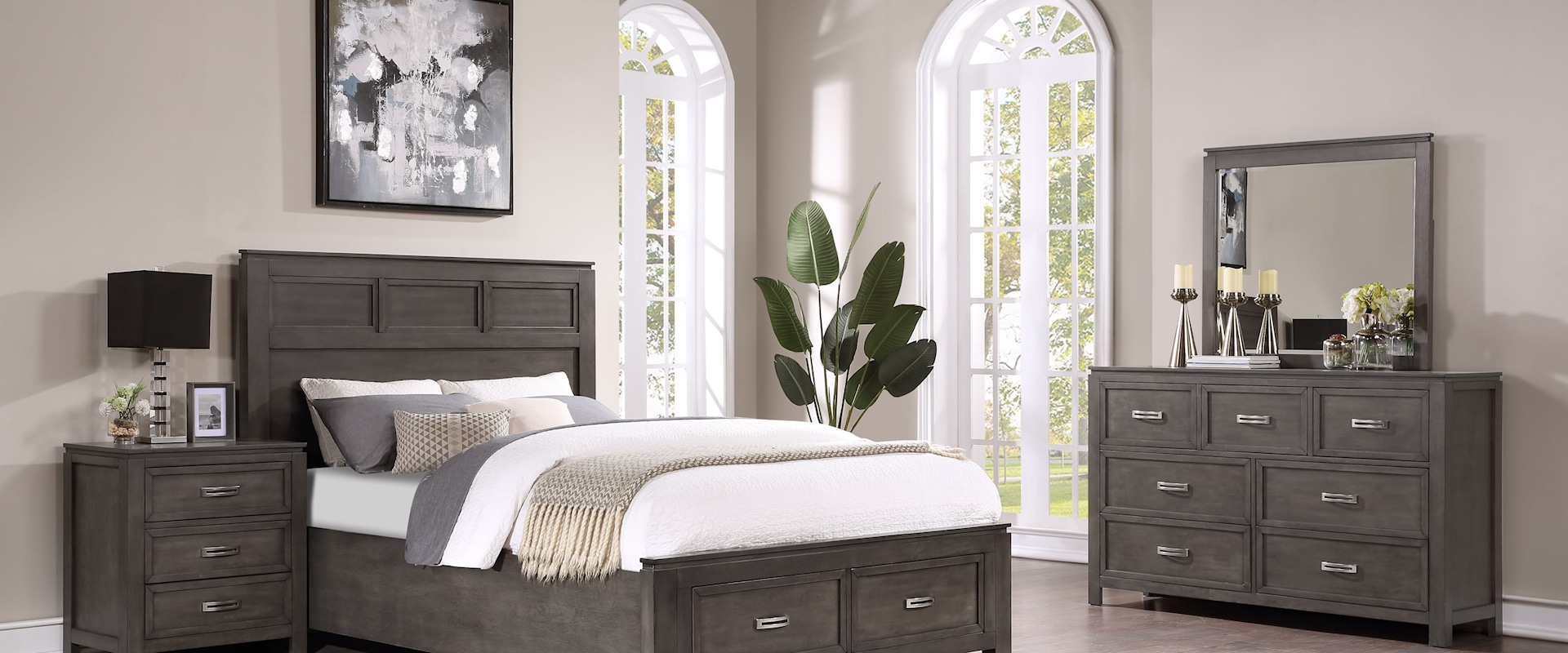 Contemporary 4-Piece Queen Bedroom Set