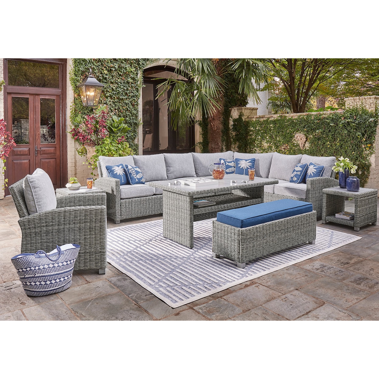 Ashley Signature Design Naples Beach Outdoor Set