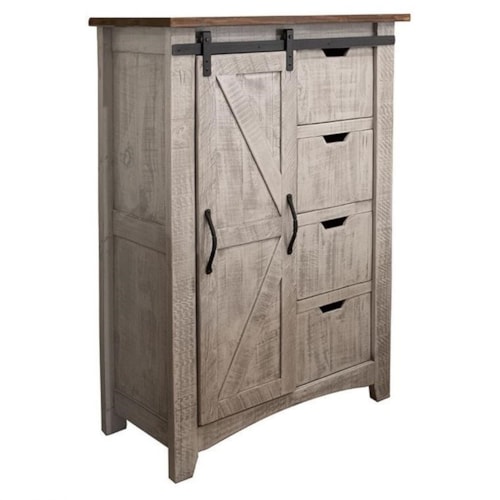 Rustic 4-Drawer Chest with