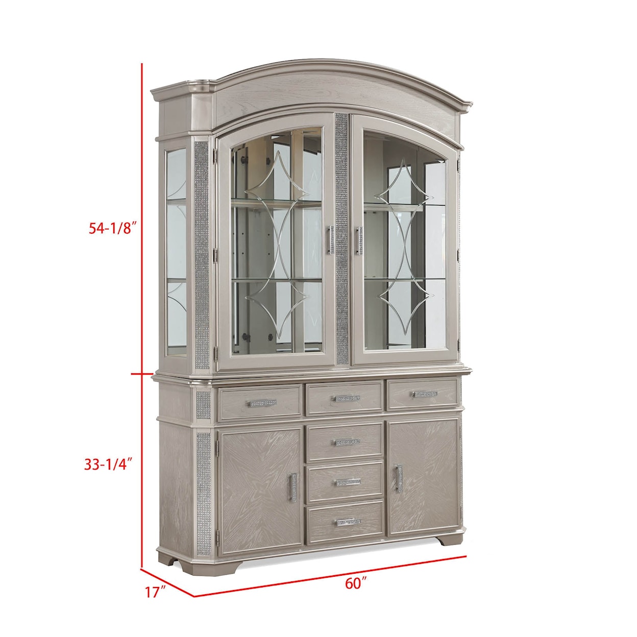 Crown Mark Klina Buffet & Hutch Set