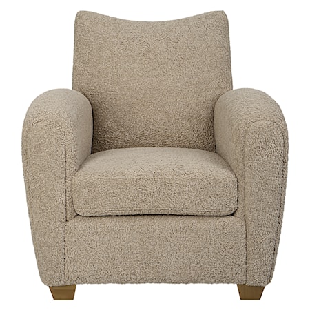 Teddy Latte Accent Chair