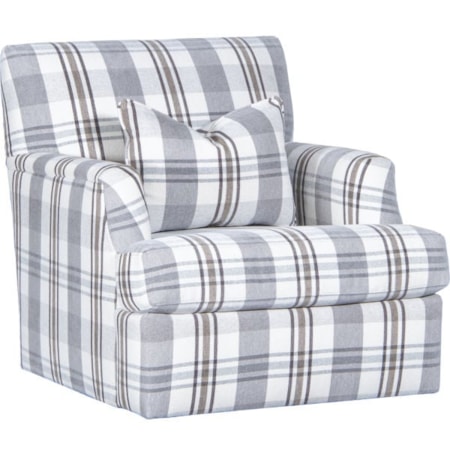Fabric Swivel Glider Chair