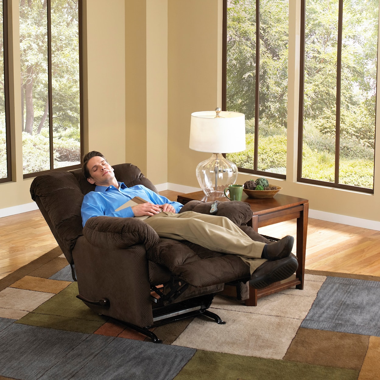 Catnapper 4737 Nettles Chaise Rocker Recliner w/ Heat & Massage