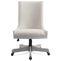 Modern Farmhouse Upholstered Adjustable Desk Chair