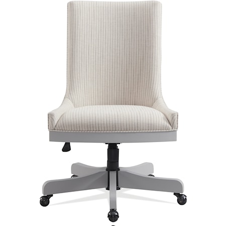 Modern Farmhouse Upholstered Adjustable Desk Chair