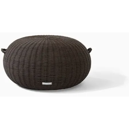 29" Round Woven Pouf
