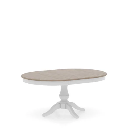 Traditional Customizable Round Table with Single Pedestal and Leaf