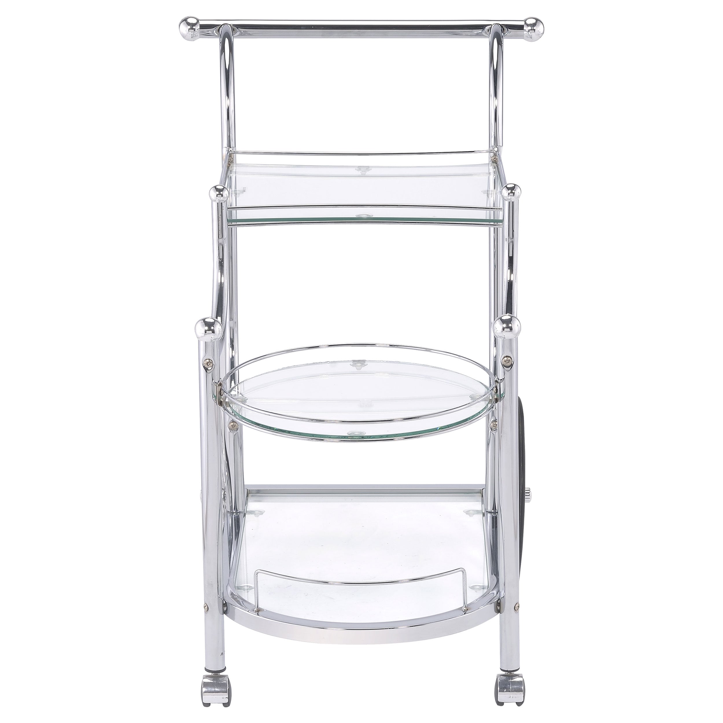 Sarandon 3-tier Glass Shelf Bar Cart