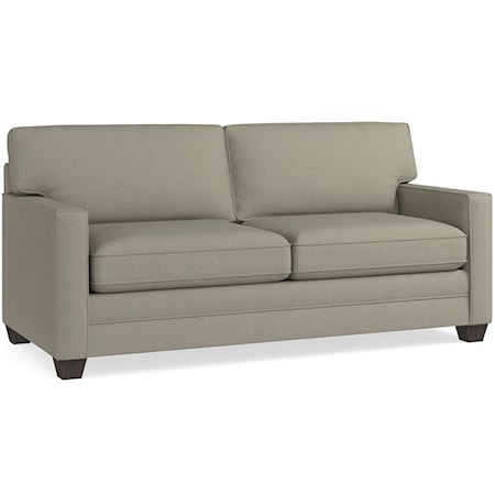 Casual 2-Cushion Sofa with Track Arms