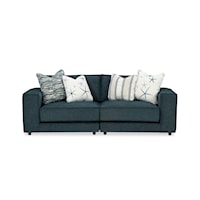 Contemporary Modular Sofa with 2 Seats