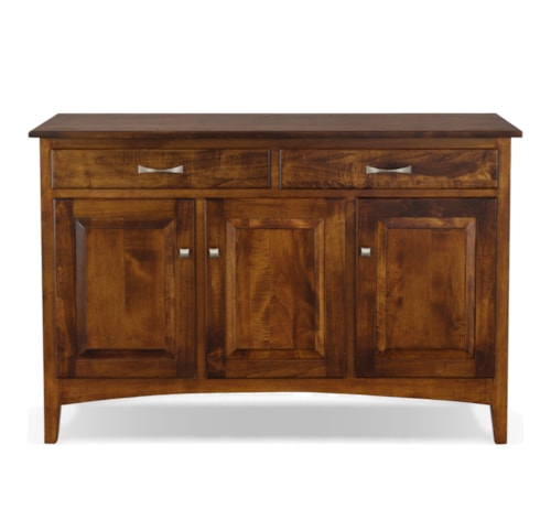 54" Maple Server - 3 Door