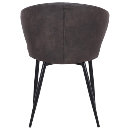 Gray Faux Leather Dining Chair 