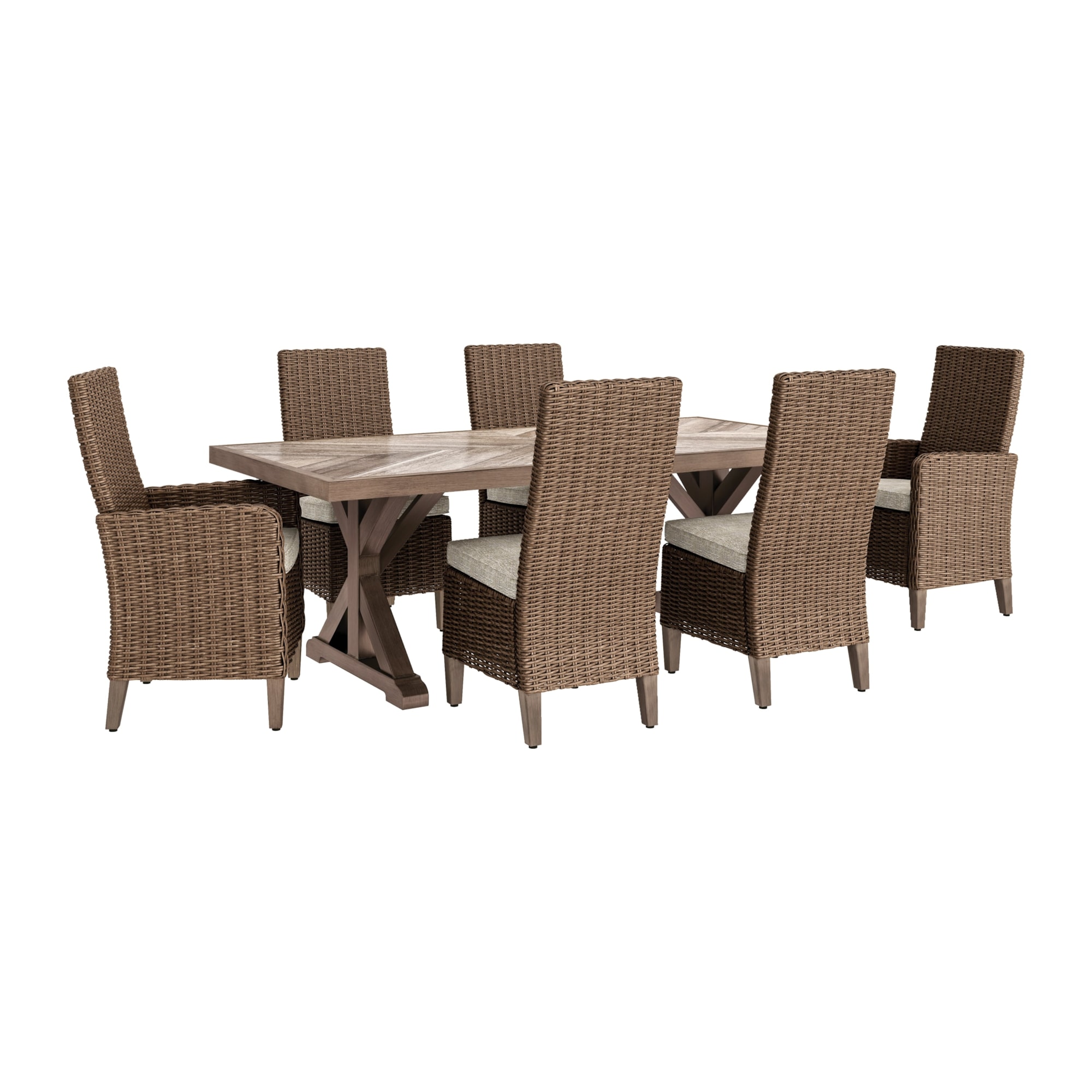 Signature Design by Ashley Beachcroft P791P2 Outdoor Dining Table with