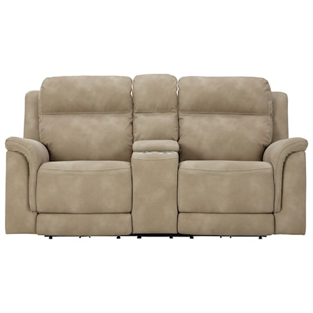 Pwr Reclining Loveseat with Adj Headrests