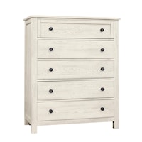 Casual 5-Drawer Chest of Drawers with Soft-Close Drawers