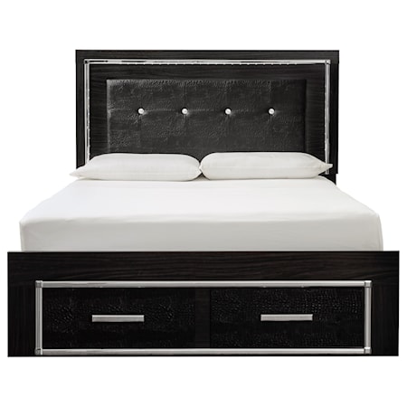 Queen Panel Bed with Storage