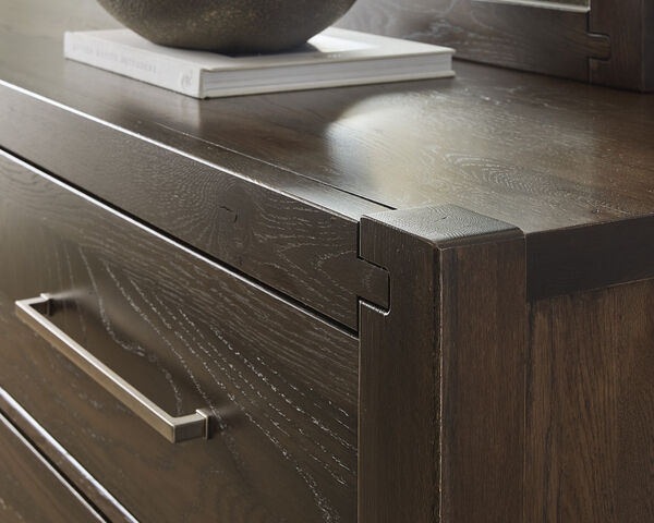 Artisan & Post Joinery 6-Drawer Dresser and Landscape Mirror Set