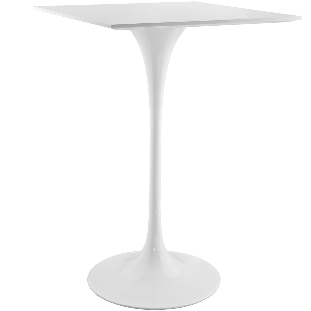 Modway Lippa 28" Square Top Bar Table