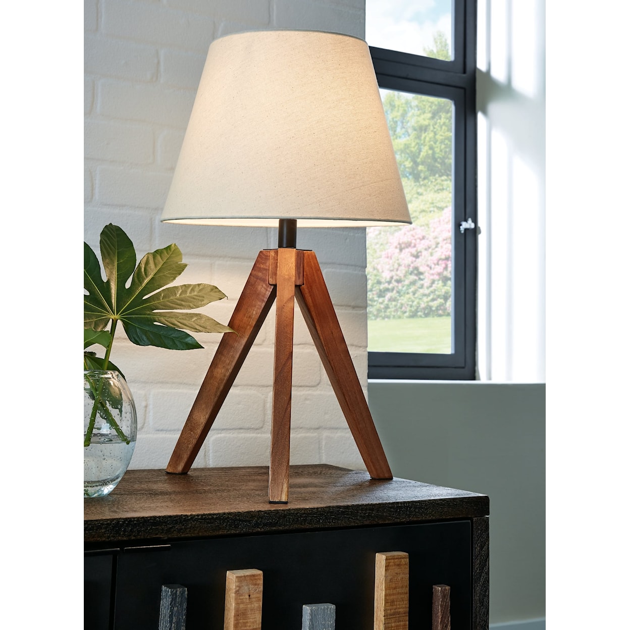 Signature Laifland Wood Table Lamp (Set of 2)
