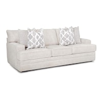 Transitional Sofa with Throw Pillows