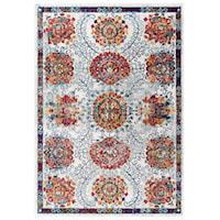 Kensie Distressed Floral Moroccan Trellis 5x8 Area Rug